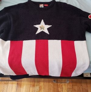 Vintage ecko captain America knit sweater.